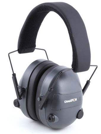 Electronic Hearing Protectors on Champion Ear Muffs   Electronic 25db Nrr Hearing Protection  Black