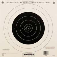 Champion Shooting Targets 100 yd. Small Bore Rifle - Single Bull (100 Pack)